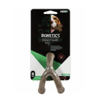 HERO/CAITEC Hero Bonetics Chew Wishbone Medium (Bacon) Dog Chew