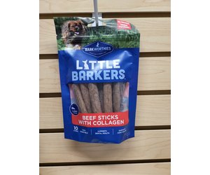 BARKWORTHIES BARKWORTHIES DOG LIL BARKER BEEF STICKS 10PK