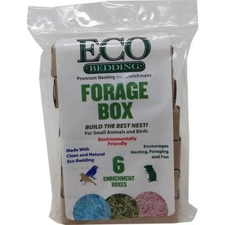 FIBERCORE Eco-Forage Box for Small Animals 1" x 1" x 4"-6 Count