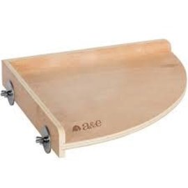 A&E CAGE COMPANY A & E Small Wood Corner Shelf