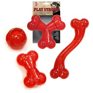 ETHICAL PRODUCT INC Spot Play Strong Ball Dog Toy 3.75 in, Large