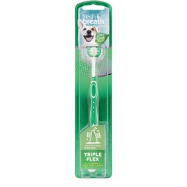 TROPICLEAN TropiClean Fresh Breath Triple Flex Toothbrush for Dogs
