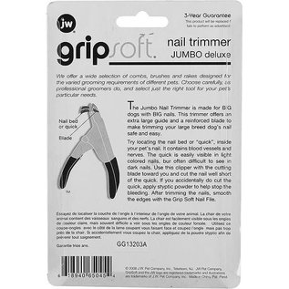 JW PET PRODUCTS JW GRIPSOFT DELUXE NAIL TRIMMER FOR DOGS JUMBO