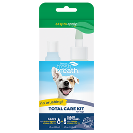 TROPICLEAN TROPICLEAN FRESH BREATH TOTAL CARE TEETH & ORAL KIT 4 OZ