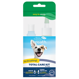 TROPICLEAN TROPICLEAN FRESH BREATH TOTAL CARE TEETH & ORAL KIT 4 OZ