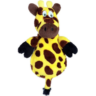 Hear Doggy Silent Squeaker Chew Guard Flattie Giraffe Dog Toy