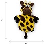 Hear Doggy Silent Squeaker Chew Guard Flattie Giraffe Dog Toy