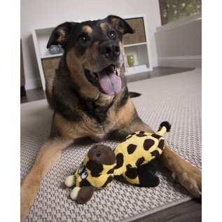 HEAR DOGGY! Hear Doggy Silent Squeaker Chew Guard Flattie Giraffe Dog Toy