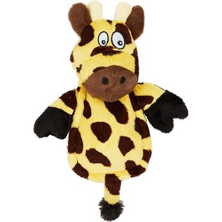 Hear Doggy Silent Squeaker Chew Guard Flattie Giraffe Dog Toy