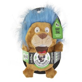 HEARDOGGY! SILENT SQUEAK CRAZY HAIRS LION DOG TOY SMALL