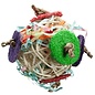 A&E CAGE COMPANY NIBBLES VINE BALL CHEW W/CRINKLE PAPER & LOOFAH LG
