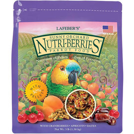 LAFEBER COMPANY LAFEBER PARROT SUNNY ORCHARD NUTRI-BERRIES 3# BAG
