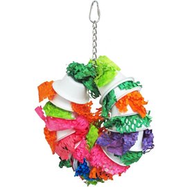 Mighty Bird Toys Cupped Sm. Shreddable Bird Toy Foraging Parrot Toy