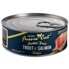 FUSSIE CAT FUSSIE CAT MARKET FRESH TROUT AND SALMON 24/5.5OZ case