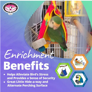 SUPER BIRD CREATIONS Super Bird Creations Peekaboo Perch Bird Tent, Small, Color Varies