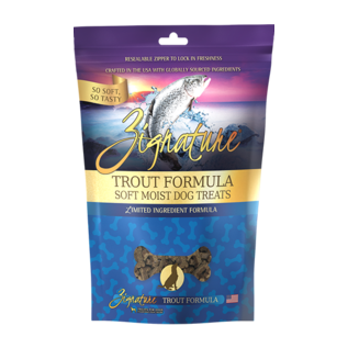 ZIGNATURE TROUT FORMULA SOFT MOIST TREATS FOR DOGS 4oz