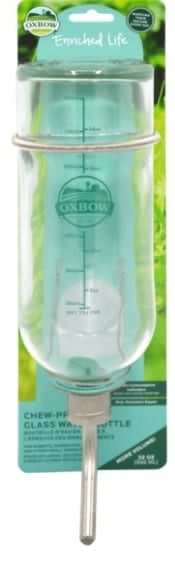 Oxbow Enriched Life Chew Proof Glass Water Bottle - 16 oz
