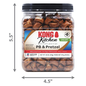 KONG Kong Kitchen Natural Creamy Peanut Butter Pretzel Dog Treats 18oz Tub