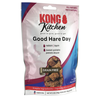 KONG Kong Kitchen "Good Hare Day" Grain-Free Rabbit & Sweet Potato Chewy Dog Treats 5oz