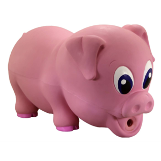 NATURFLEX BABIES TINY TOTS PIG LATEX DOG TOY 3.5"
