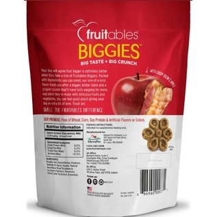 Fruitables Biggies with Real Crispy Bacon & Apple Dog Treats, 16-oz bag