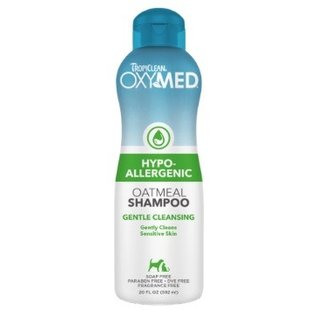 TROPICLEAN TropiClean OxyMed Hypo-Allergenic Oatmeal Dog & Cat Shampoo 20 oz.