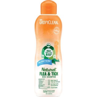 TROPICLEAN TropiClean Natural Flea and Tick Shampoo Soothing 20 OZ