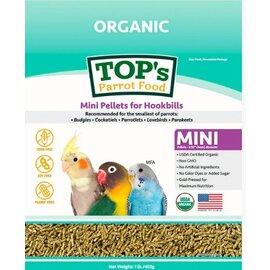 TOP'S PARROT FOOD TOP's Organic Mini Pellets 1lb
