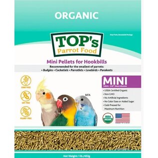 TOP'S PARROT FOOD TOP's Organic Mini Pellets 1lb