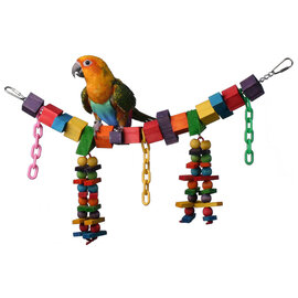 SUPER BIRD CREATIONS Super Bird SB-449 Rainbow Bridge Bird Toy, Jr.