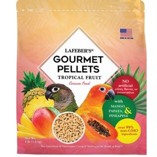 LAFEBER COMPANY Lafeber Company Tropical Fruit Gourmet Pellets Conure Bird Food 4 lbs