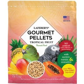 LAFEBER COMPANY Lafeber Company Tropical Fruit Gourmet Pellets Parrot Bird Food 4lb