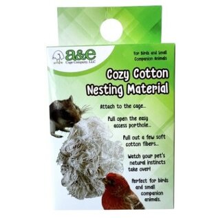 A&E CAGE COMPANY A & E Cages Cozy Cotton Nesting Material for Small Animal & Companion Bird