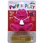 YETI PET PRODUCTS YETI PET PRODUCTS HANGRY YETI PUFF & PLAY DOG TOY PINK