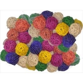 Happy Beaks HB46569 Assorted Colored Vine Balls 2 In.  Each