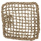 HAPPY BEAKS Happy Beaks 10"x10" Square Woven Natural Seagrass Vine Mat
