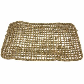 HAPPY BEAKS Happy Beaks 14"x24" Rectangle Woven Natural Seagrass Vine Mat