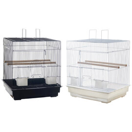 A&E CAGE COMPANY A & E Cages Flat Top Cage Black /White Assorted Color 18 x 14 x 21