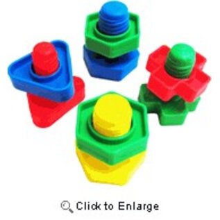 PT- Giant Nuts & Bolts Assorted Colors Each