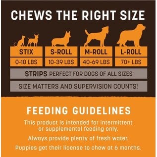 EARTH ANIMAL EARTH ANIMAL DOG NO HIDE STRIPS BEEF 4 PACK