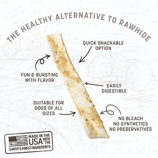 EARTH ANIMAL EARTH ANIMAL DOG NO HIDE STRIPS PEANUT BUTTER 4 PACK