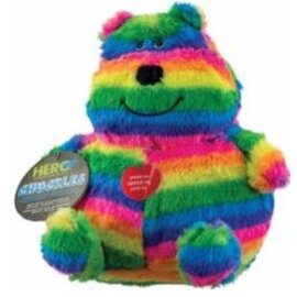 HERO/CAITEC Hero Chuckles Bellies Plush Rainbow Bear with 3-in-1 Squeaker