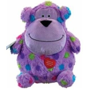 HERO/CAITEC Hero Chuckles Bellies Plush Polka-Dotted Monkey with 3-in-1 Squeaker