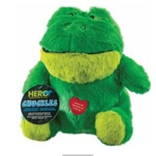 HERO/CAITEC Hero Chuckles 2.0 Plush Frog with 3-in-1 Squeaker