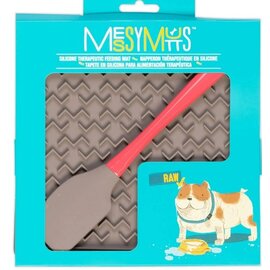 MESSY MUTTS MESSY MUTTS DOG LICK MAT WITH SPATULA