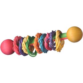 SUPER BIRD CREATIONS VINE RING RATTLE FOOT TOY