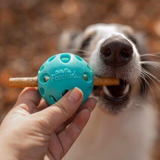 MESSY MUTTS MESSY MUTTS TOTALLY POOCHED HUFF N PUFF BALL 3.1IN LARGE TEAL