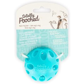 MESSY MUTTS MESSY MUTTS TOTALLY POOCHED HUFF N PUFF BALL 3.1IN LARGE TEAL