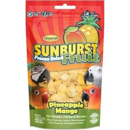 HIGGINS Higgins Sunburst Freeze Dried Fruit Pineapple Mango Bird-Conure/Parrot/Macaw 5oz