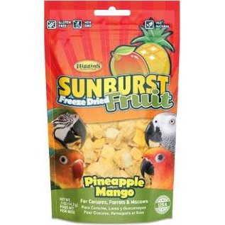HIGGINS Higgins Sunburst Freeze Dried Fruit Pineapple Mango Bird-Conure/Parrot/Macaw